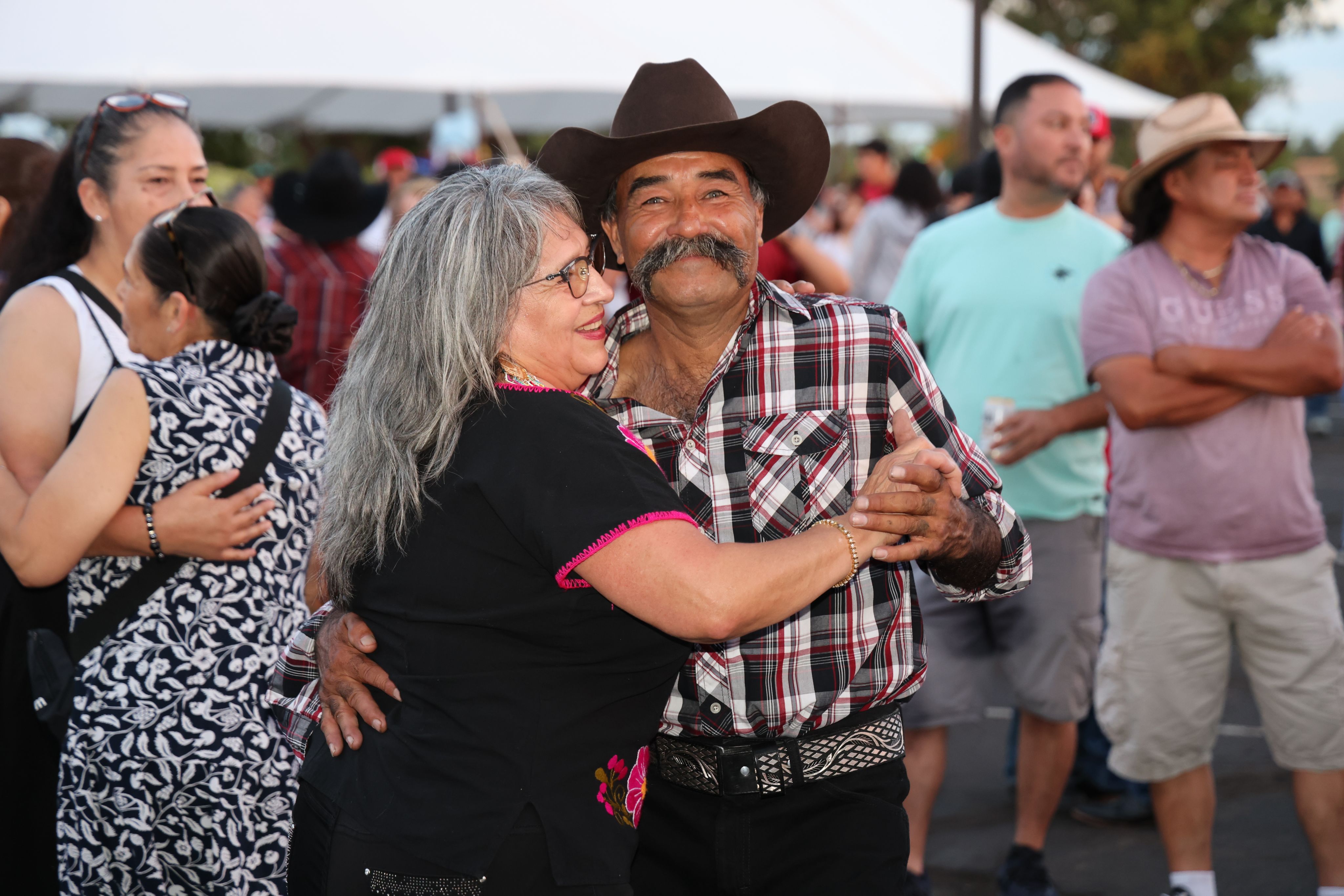 A couple dancing at Festival Latino.