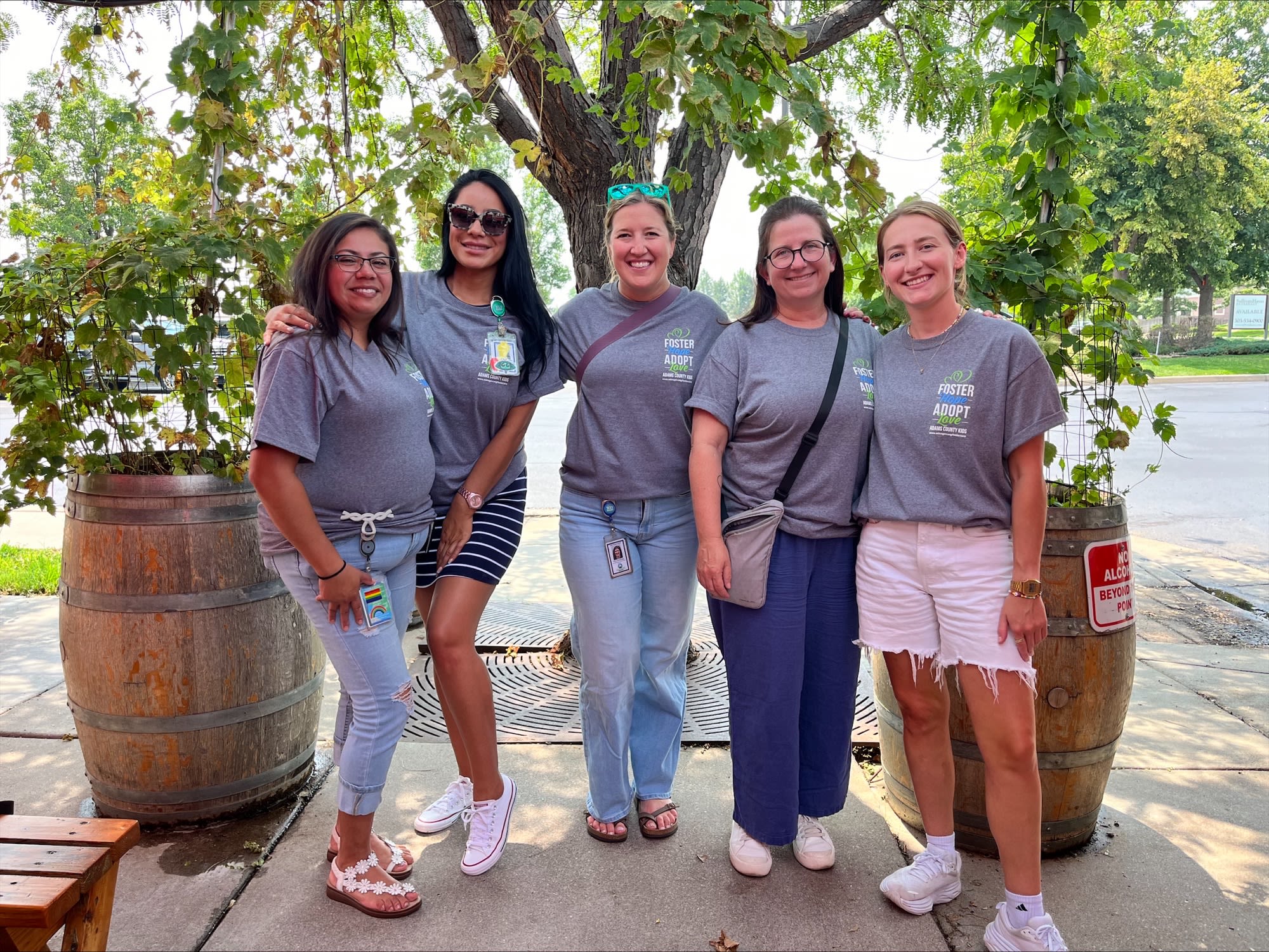 Child and Family Services Staff during their engagement day to help recruit new foster parents.